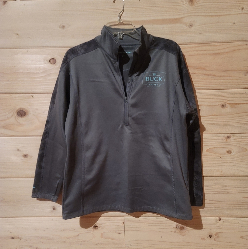 Men's Grey Kryptek Buck Knives Jacket Size XL 22x26